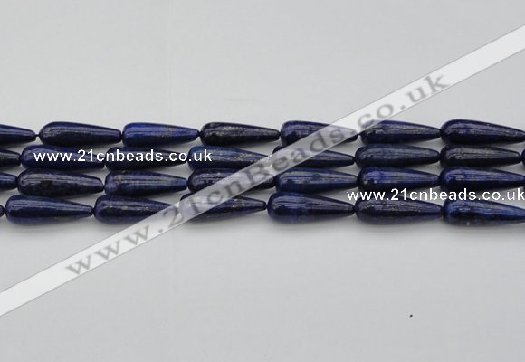 CNL1161 15.5 inches 10*30mm teardrop lapis lazuli gemstone beads