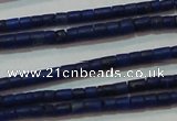 CNL1202 15.5 inches 0.8*1mm tube natural lapis lazuli beads