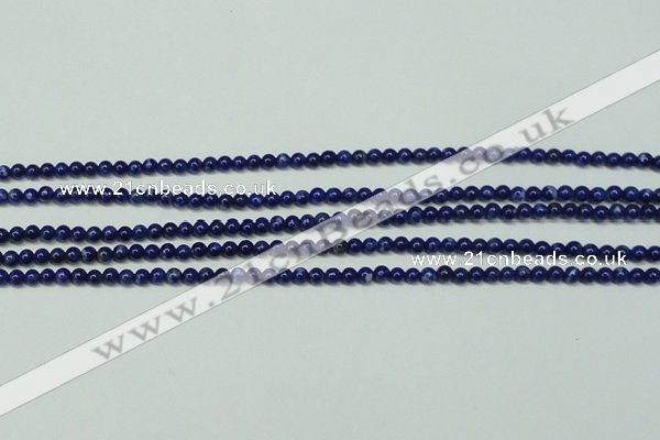 CNL1250 15.5 inches 3mm round natural lapis lazuli beads