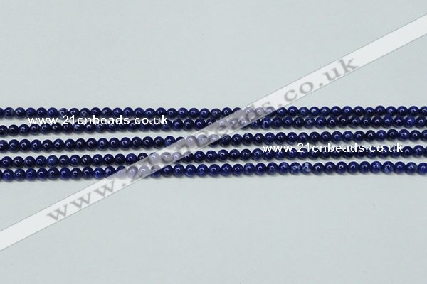 CNL1251 15.5 inches 4mm round natural lapis lazuli beads