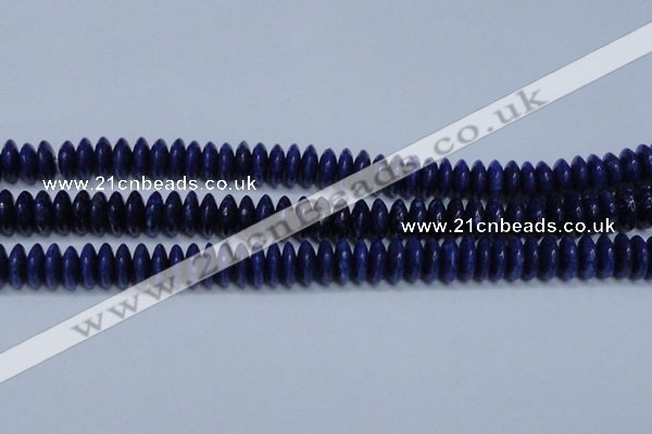 CNL1263 15.5 inches 5*12mm rondelle natural lapis lazuli beads