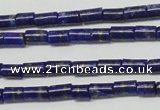 CNL1269 15.5 inches 3*6mm tube natural lapis lazuli beads