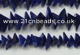 CNL1273 15.5 inches 4*6mm - 5*8mm pyramid natural lapis lazuli beads