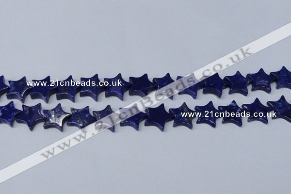 CNL1286 15.5 inches 18mm star natural lapis lazuli beads