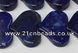 CNL1293 15.5 inches 20*30mm heart natural lapis lazuli beads