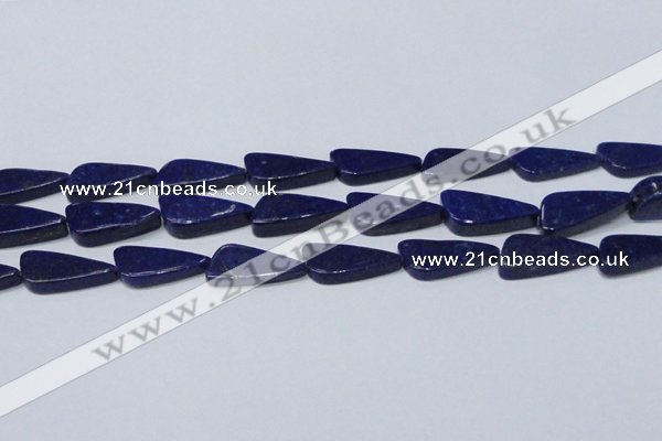 CNL1298 15.5 inches 12*28mm triangle natural lapis lazuli beads