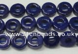 CNL1308 15.5 inches 10mm donut natural lapis lazuli beads