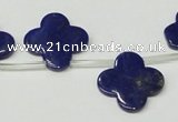 CNL1316 Top drilled 19mm flower natural lapis lazuli beads