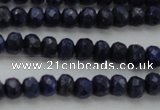 CNL1401 15.5 inches 3*5mm faceted rondelle lapis lazuli beads