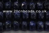 CNL1403 15.5 inches 5*8mm faceted rondelle lapis lazuli beads