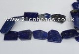 CNL1515 15.5 inches 30*35mm - 35*45mm freeform lapis lazuli beads