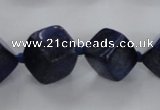 CNL1517 15.5 inches 8*8mm - 18*18mm cube lapis lazuli gemstone beads