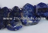 CNL1610 Top drilled 20*28mm - 25*35mm freeform lapis lazuli beads