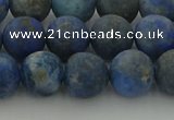 CNL1653 15.5 inches 10mm round matte lapis lazuli beads wholesale