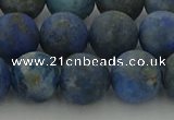 CNL1654 15.5 inches 12mm round matte lapis lazuli beads wholesale