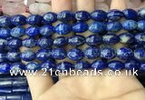 CNL1683 15.5 inches 8*11mm - 8*12mm rice lapis lazuli beads