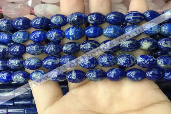 CNL1683 15.5 inches 8*11mm - 8*12mm rice lapis lazuli beads