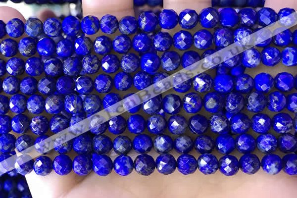 CNL1706 15.5 inches 6mm faceted round lapis lazuli beads