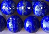 CNL1709 15.5 inches 8mm faceted round lapis lazuli beads