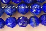 CNL1718 15.5 inches 6mm faceted nuggets lapis lazuli beads