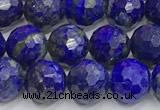 CNL1732 15 inches 10mm faceted round lapis lazuli beads