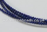 CNL200 15.5 inches 3mm round natural lapis lazuli beads wholesale