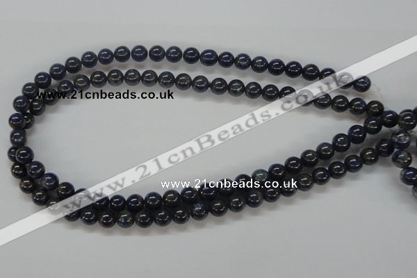 CNL207 15.5 inches 8mm round natural lapis lazuli beads wholesale