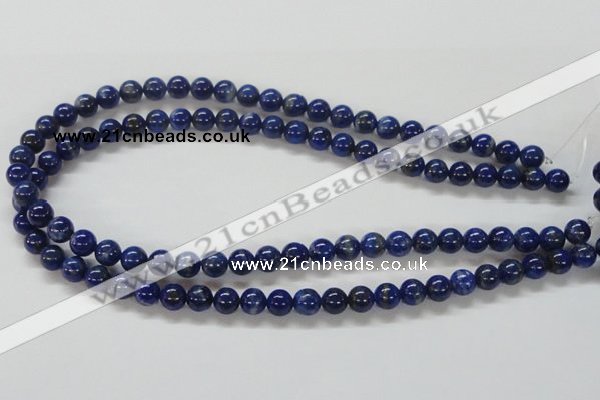 CNL210 15.5 inches 8mm round natural lapis lazuli beads wholesale