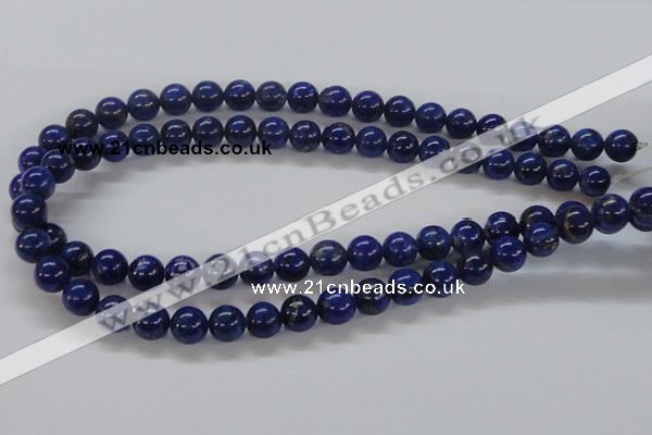 CNL216 15.5 inches 10mm round A+ grade natural lapis lazuli beads