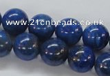 CNL229 15.5 inches 14mm round natural lapis lazuli beads wholesale