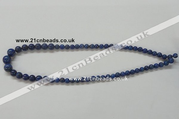 CNL233 15.5 inches multi-size round natural lapis lazuli beads wholesale