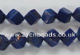 CNL239 15.5 inches 8*8 cube natural lapis lazuli beads wholesale