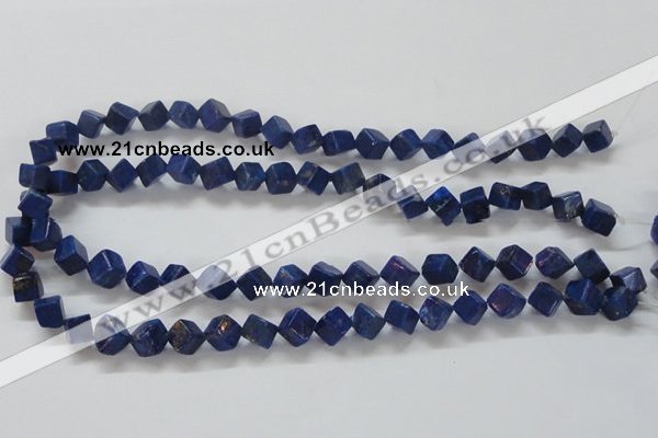 CNL239 15.5 inches 8*8 cube natural lapis lazuli beads wholesale