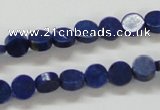 CNL240 15.5 inches 8mm coin natural lapis lazuli beads wholesale