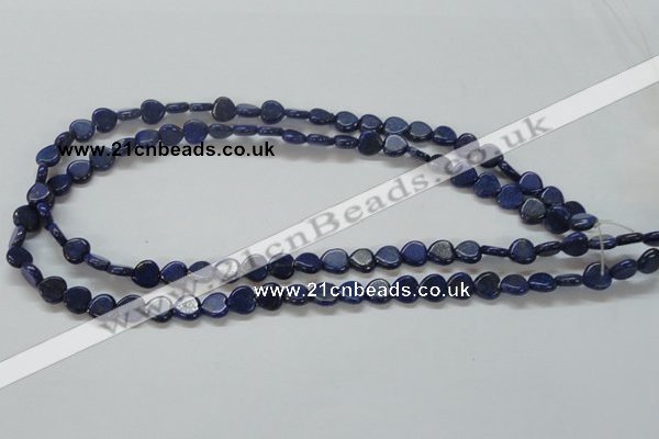 CNL242 15.5 inches 8*8mm heart natural lapis lazuli beads wholesale