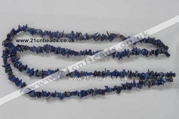 CNL244 15.5 inches 3*10mm chip natural lapis lazuli beads wholesale