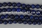 CNL401 15.5 inches 4mm round natural lapis lazuli gemstone beads