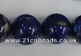 CNL410 15.5 inches 20mm round natural lapis lazuli gemstone beads