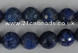 CNL416 15.5 inches 12mm faceted round natural lapis lazuli gemstone beads