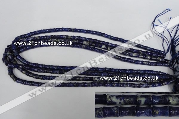 CNL432 15.5 inches 5*7mm bone natural lapis lazuli gemstone beads