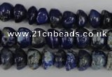 CNL436 15.5 inches 7*9mm bread natural lapis lazuli gemstone beads