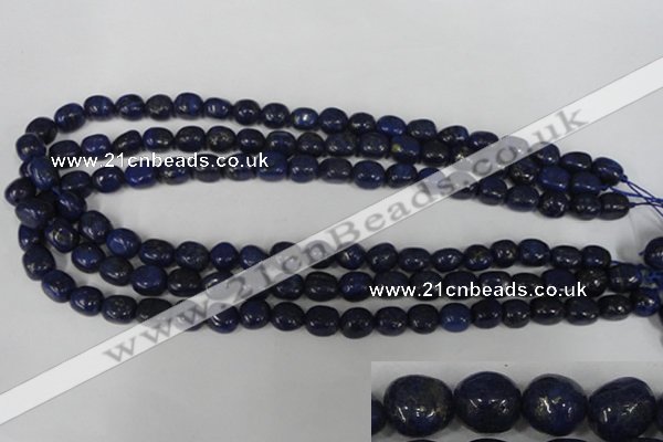 CNL438 15.5 inches 8*10mm nuggets natural lapis lazuli gemstone beads