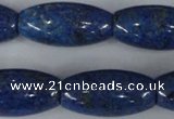 CNL445 15.5 inches 15*30mm rice natural lapis lazuli gemstone beads