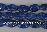 CNL480 15.5 inches 9*13mm oval natural lapis lazuli gemstone beads