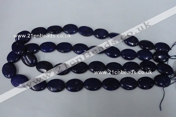 CNL484 15.5 inches 15*20mm oval natural lapis lazuli gemstone beads