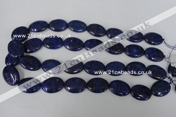 CNL485 15.5 inches 18*25mm oval natural lapis lazuli gemstone beads