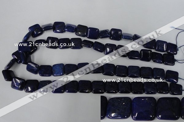 CNL513 15.5 inches 14*14mm square natural lapis lazuli gemstone beads