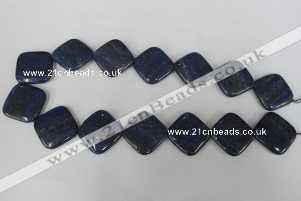 CNL527 15.5 inches 25*25mm diamond natural lapis lazuli gemstone beads