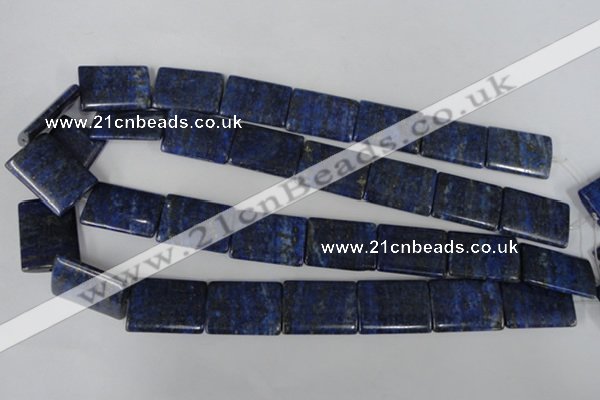 CNL546 15.5 inches 18*25mm flat tube natural lapis lazuli gemstone beads