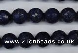 CNL604 15.5 inches 12mm faceted round natural lapis lazuli gemstone beads